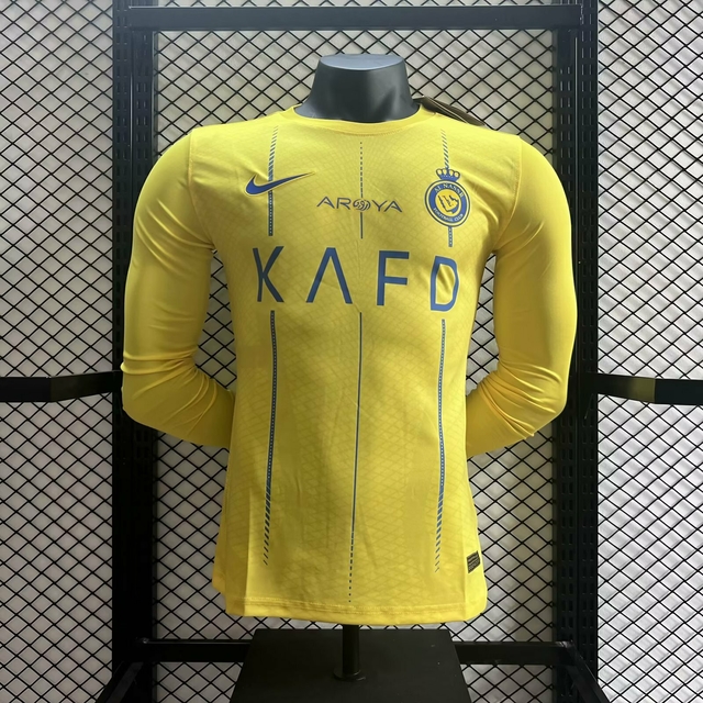 Camisa Al-Nassr FC Home 2023/2024 Amarela – Versão Jogador – KS