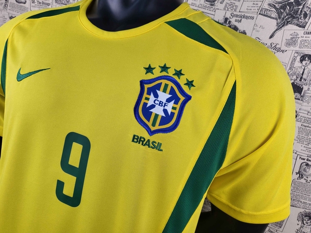 Camisa Retro Seleção Brasil 2002 Ronaldo A Partir de R$ 219,90