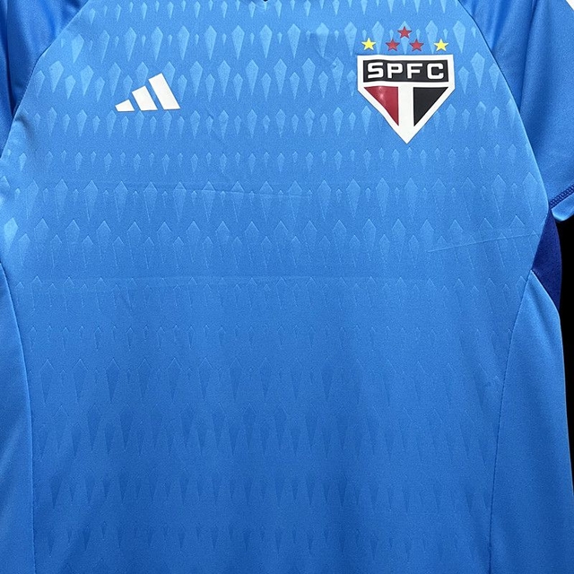 Camisa São Paulo FC Goleiro Azul 23/24 Adidas Masculina - R$ 169,90