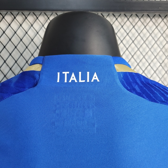 Camisa Pré-Jogo Seleção da Itália 2023 2024 Masculina Player Branc