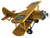 Avião Biplano Amarelo 25cm - comprar online