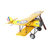 Miniatura Metal Avião Amarelo - 36cm