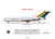 Perfil - Poster TRANS-BRASIL Boeing 727-185C PT-TYI