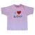 Camiseta Infantil I Love Aviation - Rosa