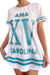 Camiseta Longline arredondada XV Branca - comprar online