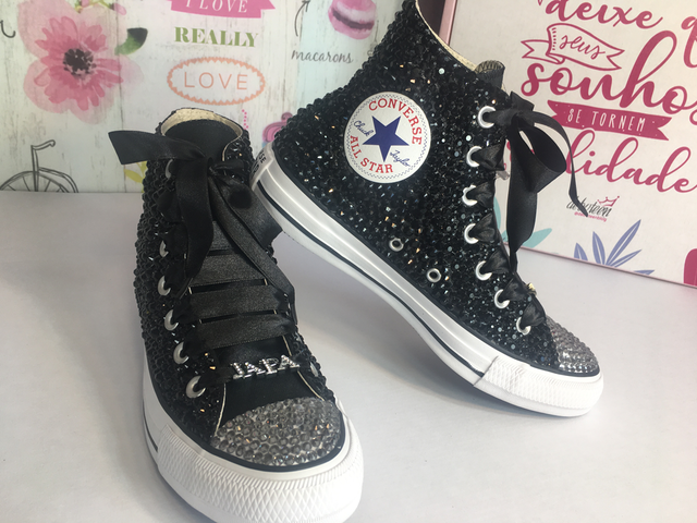 Tênis Botinha All Star Cano Alto Feminino Preta - Vendo e Compro