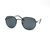 Óculos de Sol Em Metal Cor Preta, Lentes em Policarbonato Preta, Proteção UVA/UVB 400, Unissex