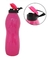 Garrafa Squeeze de plástico com alça para transporte 1Litro Rosa Neon