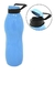 Garrafa Squeeze de plástico com alça para transporte 1Litro Azul Neon