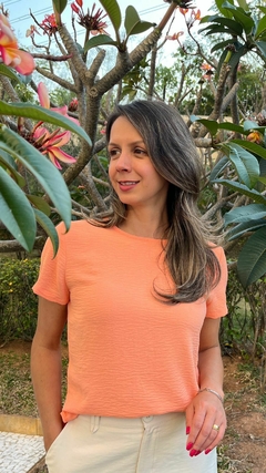 BLUSA LISA CREPE LARANJA