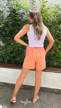 SHORTS CREPE AIRFLOW LARANJA - Alecrim Dourado Moda Feminina