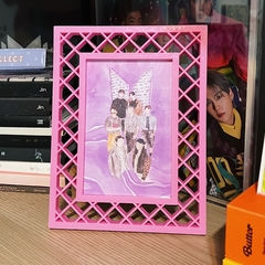 Moldura Baby Pink + Print BTS Festa