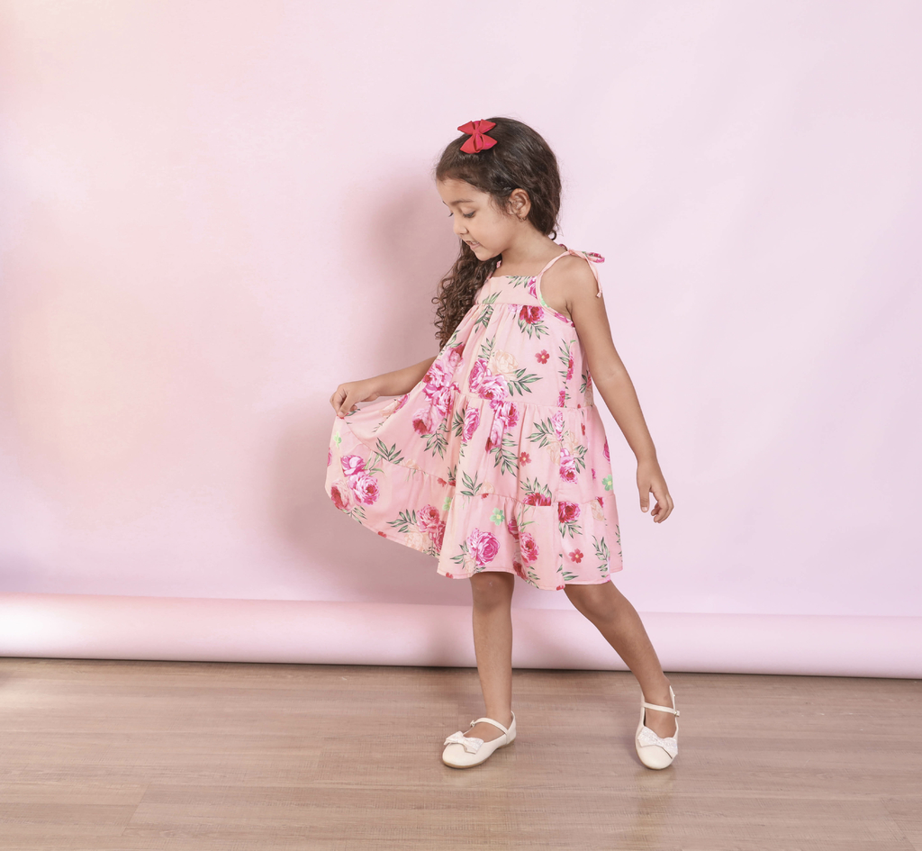 Vestido infantil hotsell de tecido estampado