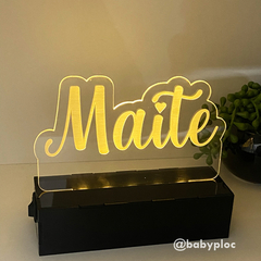 LUMINÁRIA PERSONALIZADA NOME