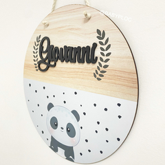 PLAQUINHA MDF PANDA