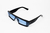 Image of Levanzo Black Glasses Blue Lenses