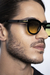 Image of Capri Black Glasses Yellow Lenses