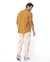 Beige Striped Linen Tailoring Pants - buy online