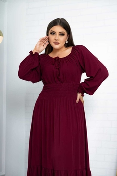 Vestido Ciganinha Longo Marsala Viscolinho - Amanda na internet