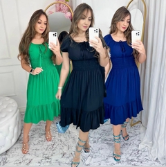 kit 3 Vestido Ciganinha Mídi Coloridos - Alice - comprar online