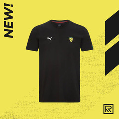 Remera Ferrari Algodón Negra Classic 2