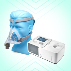 KIT CPAP Automático YH 560 Yuwell Gaslive com Umidificador + Máscara facial com apoio de testa Yuwell