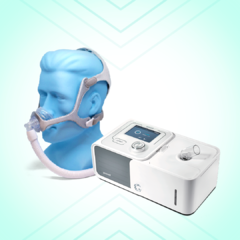 KIT CPAP Automático YH 560 Gaslive Yuwell com Umidificador + Wisp Nasal