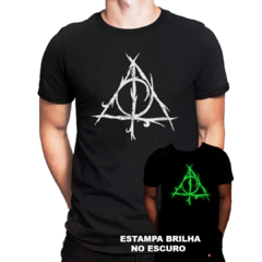 Camiseta Harry Potter Filme Brilha no Escuro Série Geek