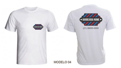 Kit 3 Camisetas Para Barbearia Barbeiro Personalizada Uniforme Com Nome