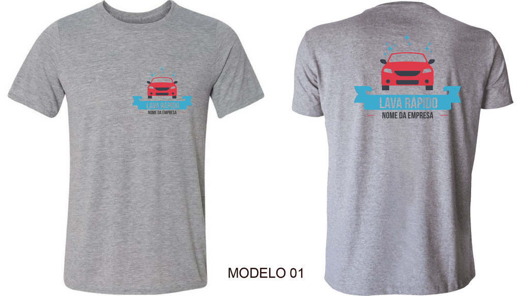 Kit 3 Camisetas Para Lava Rápido Lava Jato Uniforme Personalizada Empresa