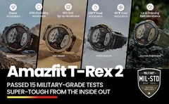 RELOJ SMART WATCH T-REX 2 GPS / BAROMENTRO / ALTIMETRO/ OXIMENTRO / PANTALLA TACTIL AMOLED