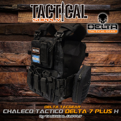 CHALECO TACTICO DELTA 7 PLUS DOBLE LIBERACION RAPIDA + MOCHILA HIDRATACION - comprar online