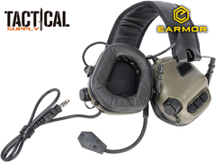 PROTECTORES AUDITIVOS EARMOR M32 + PTT BAOFENG / KENWOOD - Tactical Supply