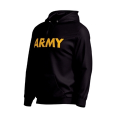 Buzo hoodie canguro con capucha friza premium ARMY - Tactical Supply