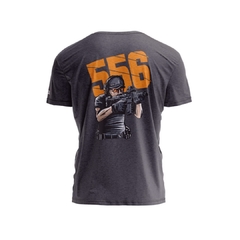 REMERA 5.56 by TACTICAL SUPPLY GRIS TOPO