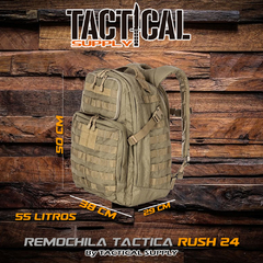 Mochila tactica rush 24hs CLONE by Tactical supply - Tactical Supply