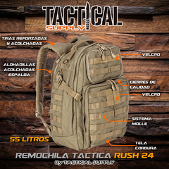 Mochila tactica rush 24hs CLONE by Tactical supply - comprar online