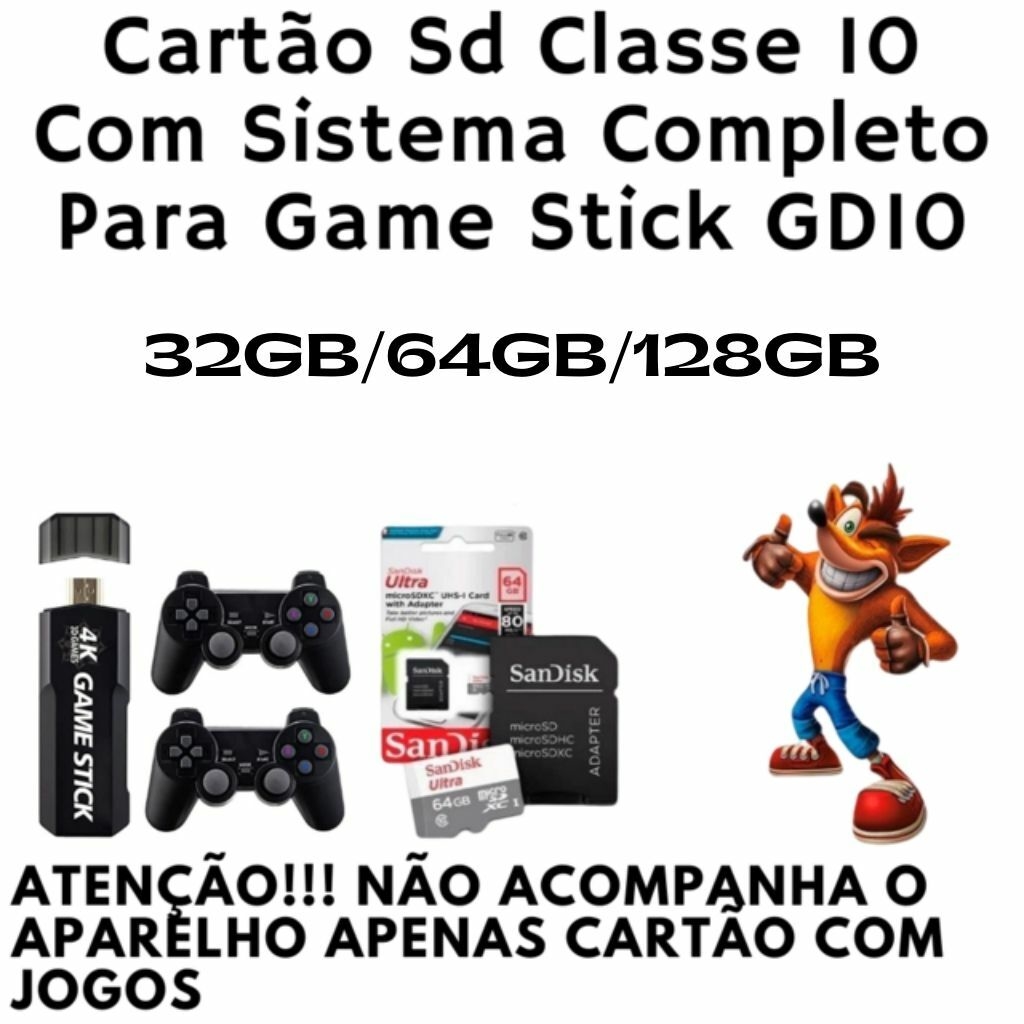 Cartao com Todos Os Jogos do Super Mario para Gamerstiker