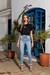 Calça Skinny Clara Com Puidos - comprar online