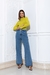 Calça Pantalona Com Cós Desfiado - B27 Denim | Moda Feminina 
