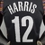 Regata Brooklyn Nets City Jérsei Harris Nº 12 - Torcedor - Masculina - Preta - Trajando Grifes - Futebol e NBA