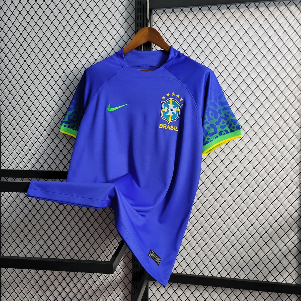 Camisa Brasil Oficial Copa do Catar 22/23 - Masculino - Azul