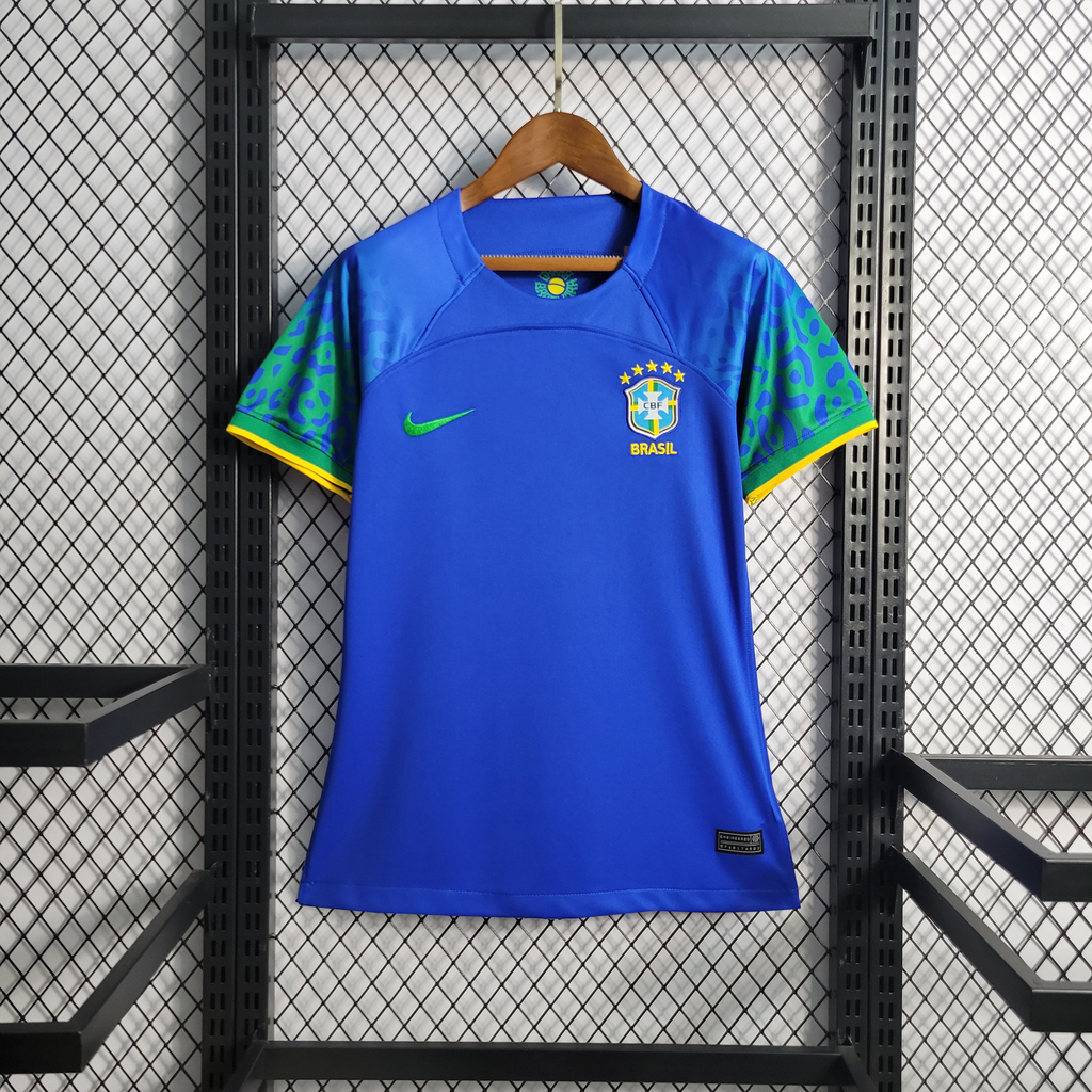 Camisa Brasil Oficial Copa do Catar 22/23 - Feminina - Azul