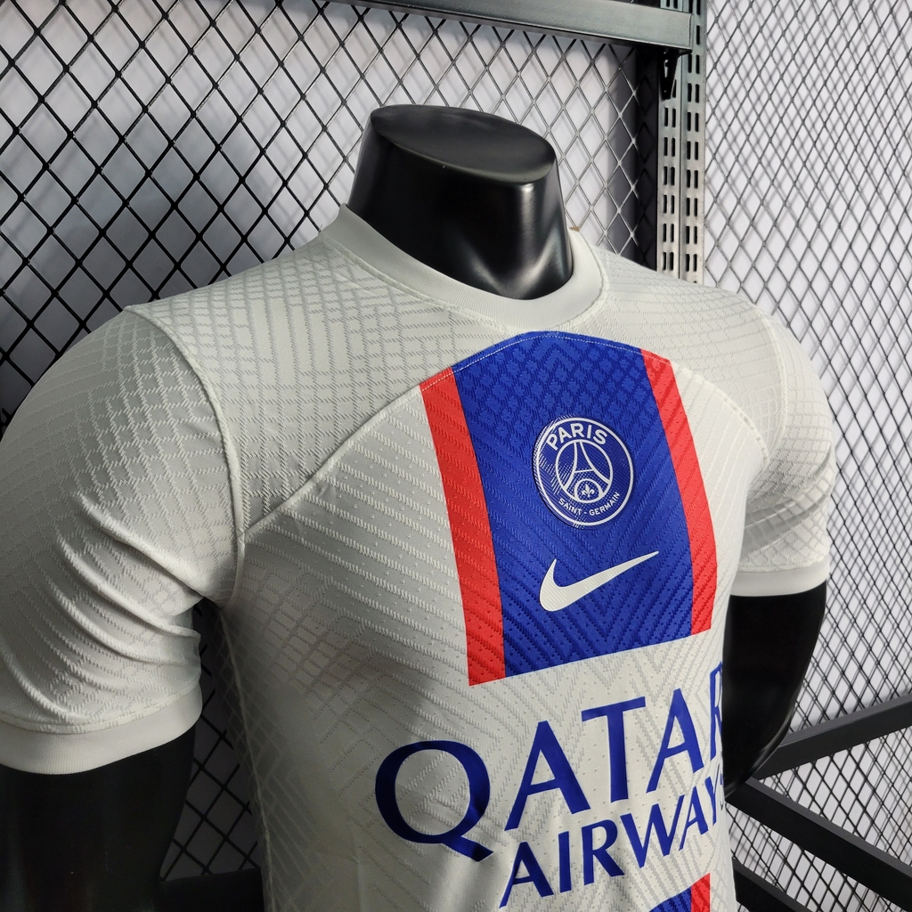 Camisa Paris Saint Germain psg Away Shirt Branca 21/22 em Promoção