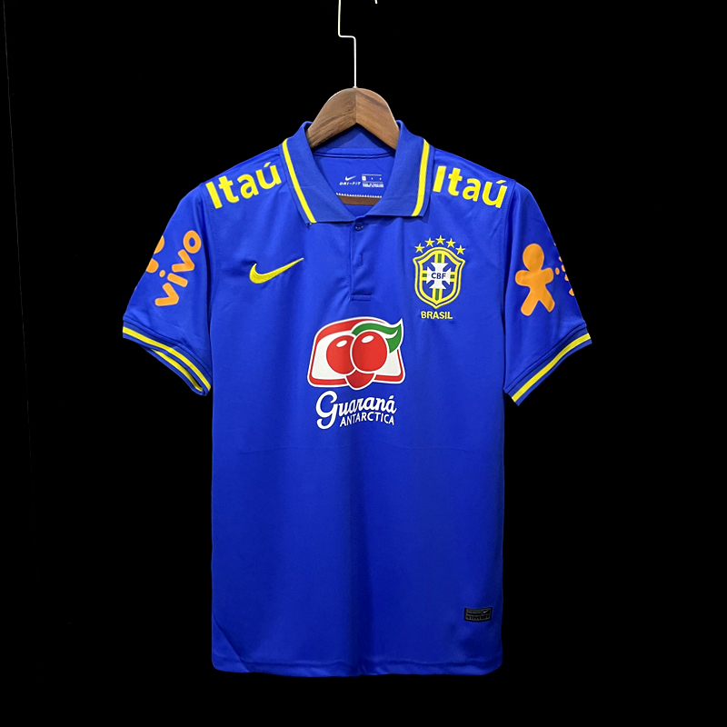 Camisa Brasil Treino Polo Azul 2022/23 - GM SPORTS