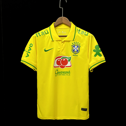 Polo Seleção Brasileira Treino Torcedor Masculina - Amarela