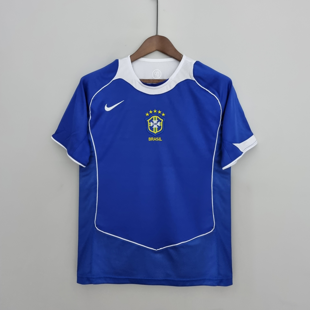 Camisa Brasil Retro 2004/06 - Azul