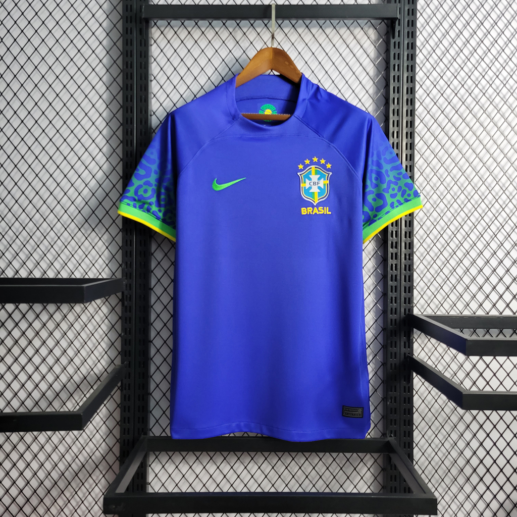 Camisa Brasil Oficial Copa do Catar 22/23 - Masculino - Azul