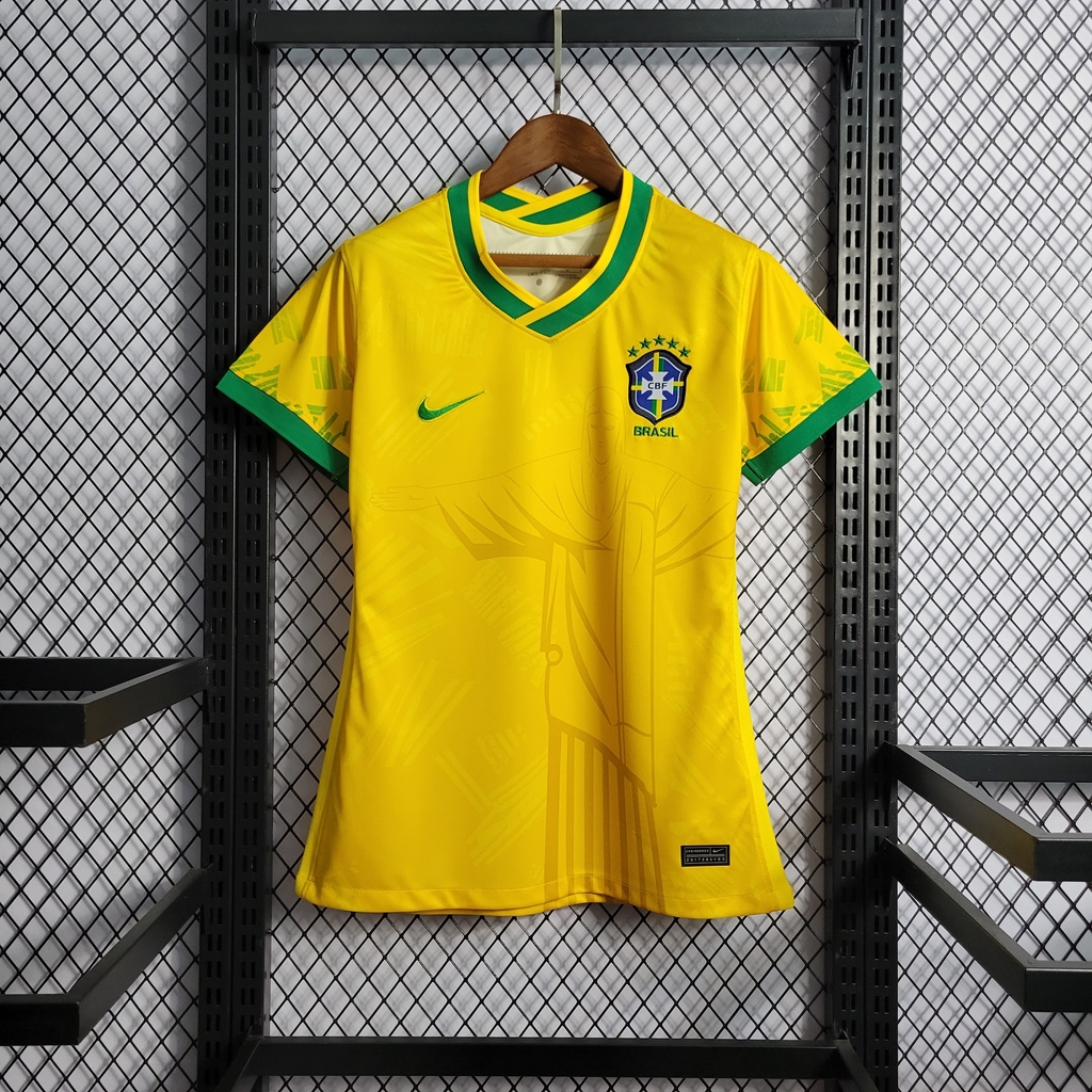 Camisa Brasil ed. especial Cristo Redentor 22/23 - Feminina - Amarela