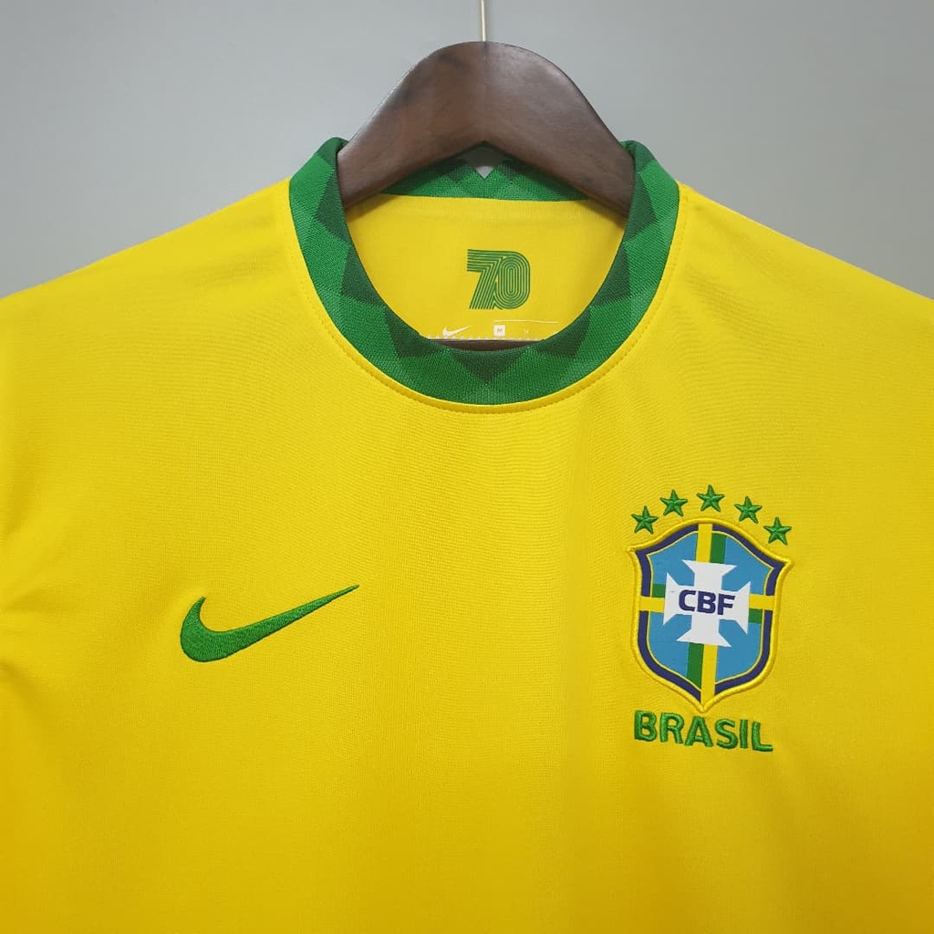 Camisa Seleção Brasil I 20/21 Torcedor Nike Masculina - Amarela